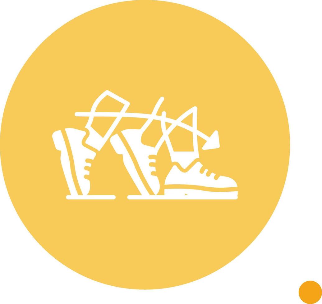 Chug Long Shadow Circle Icon vector