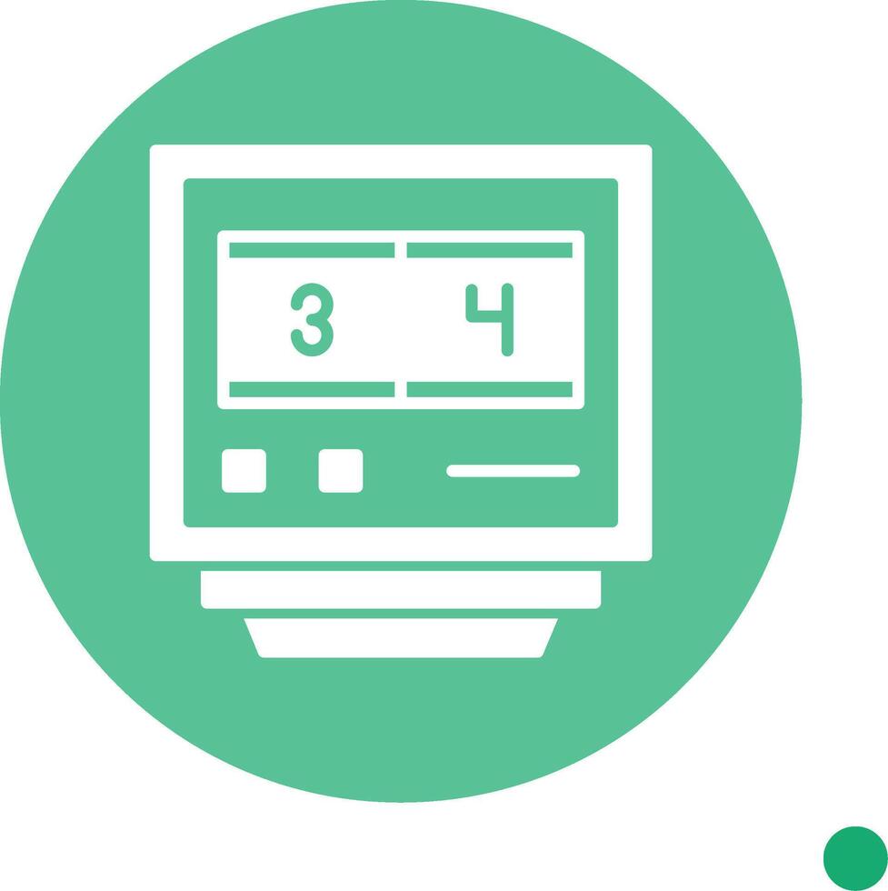 Lap Counters Long Shadow Circle Icon vector