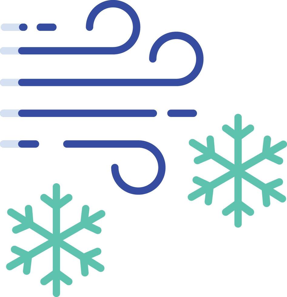 Wind outline color illustration vector