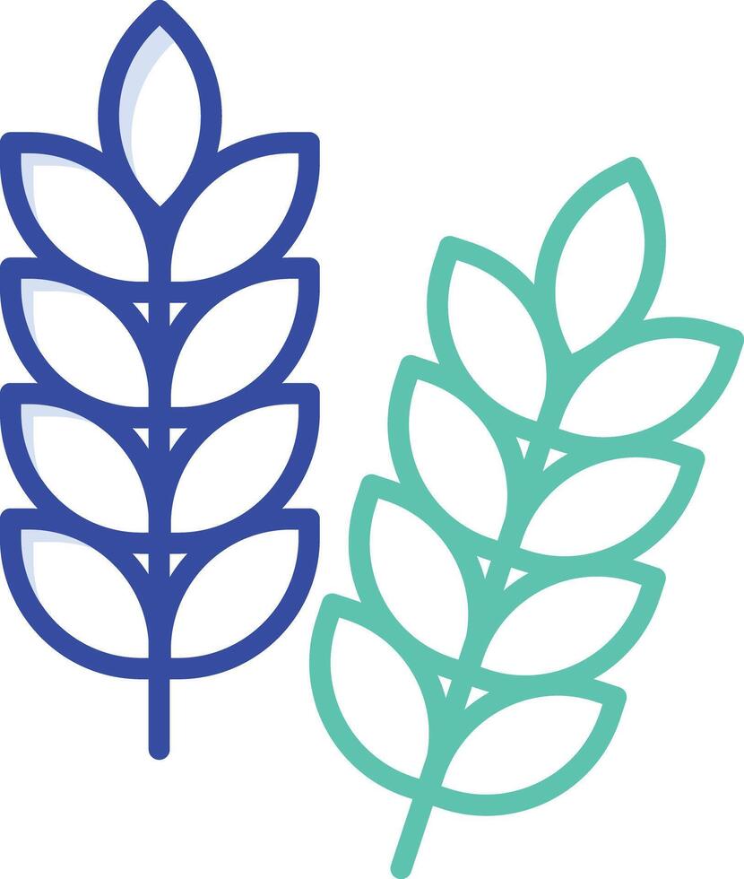 Grains outline color illustration vector