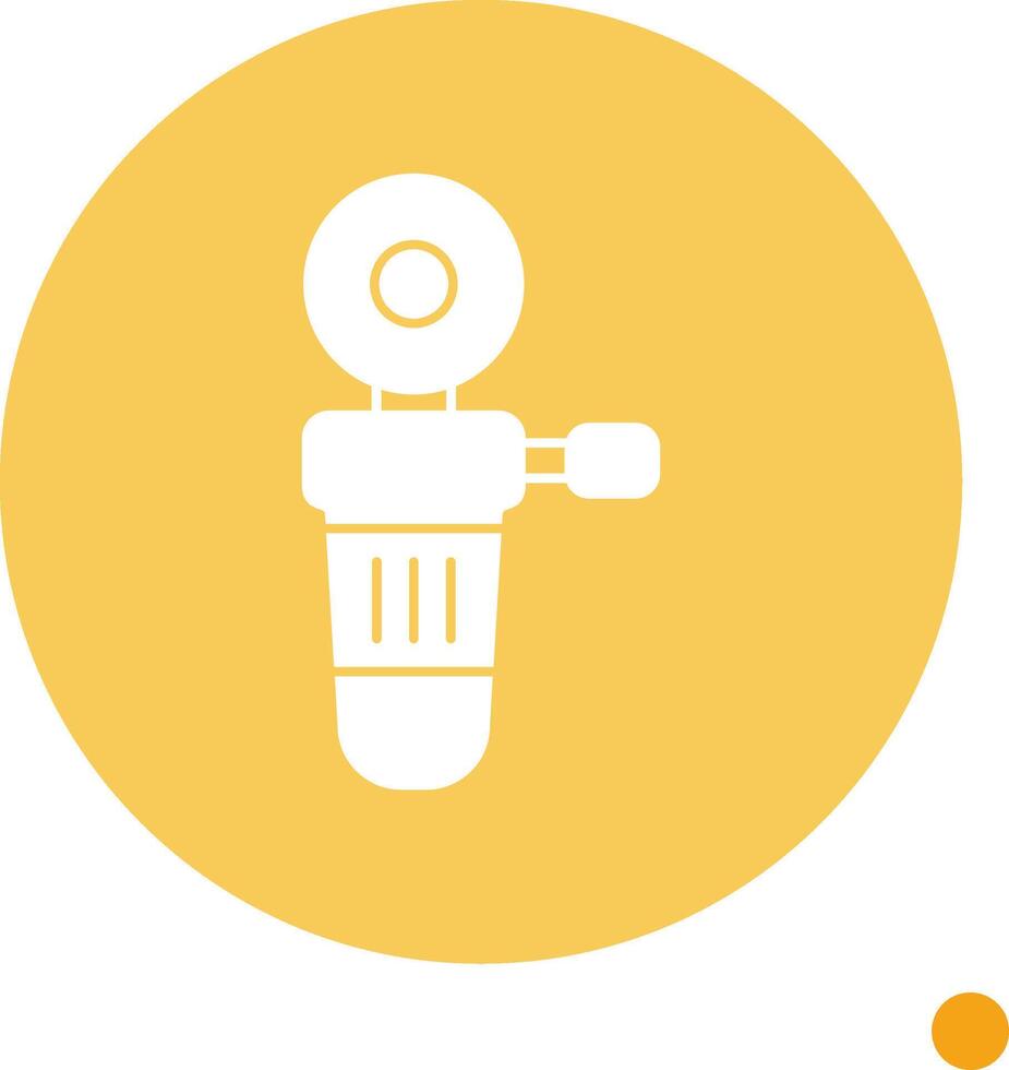 Polisher Long Shadow Circle Icon vector