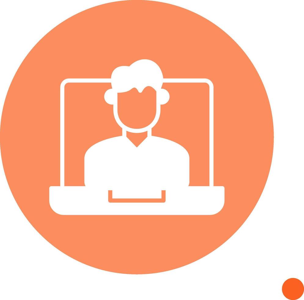 OnLong Shadow Circle Coach Long Shadow Circle Icon vector