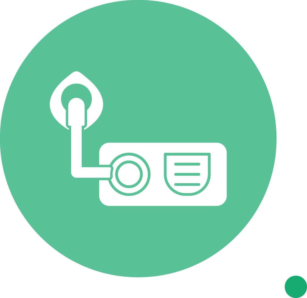 Oxygen Long Shadow Circle Icon vector