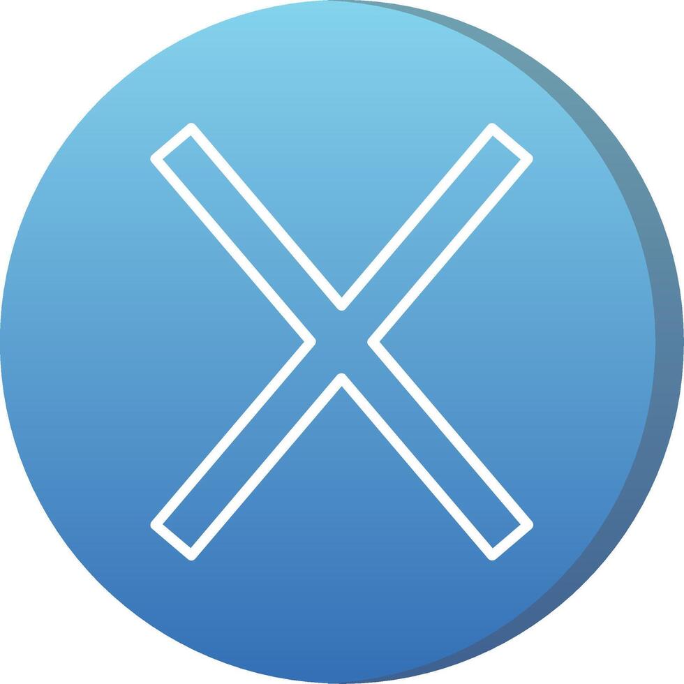 Capital X Icon vector