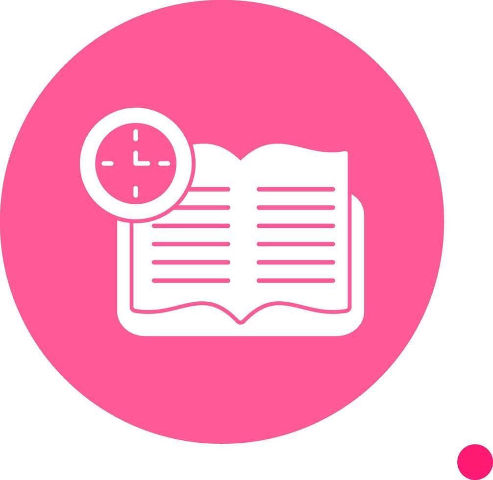 Continuous Learning Long Shadow Circle Icon vector