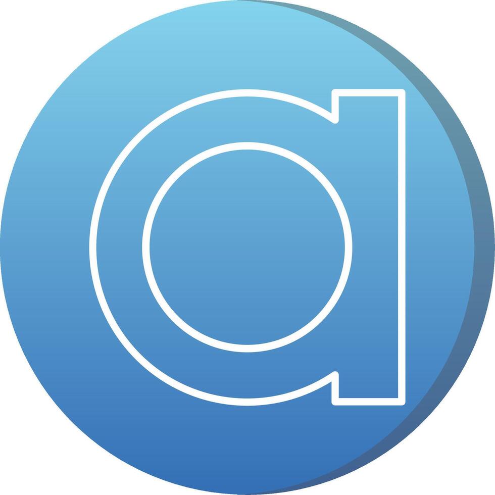 Small a Icon vector