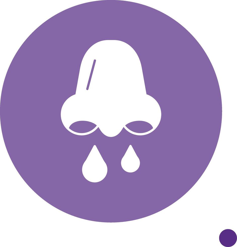Congestion Long Shadow Circle Icon vector