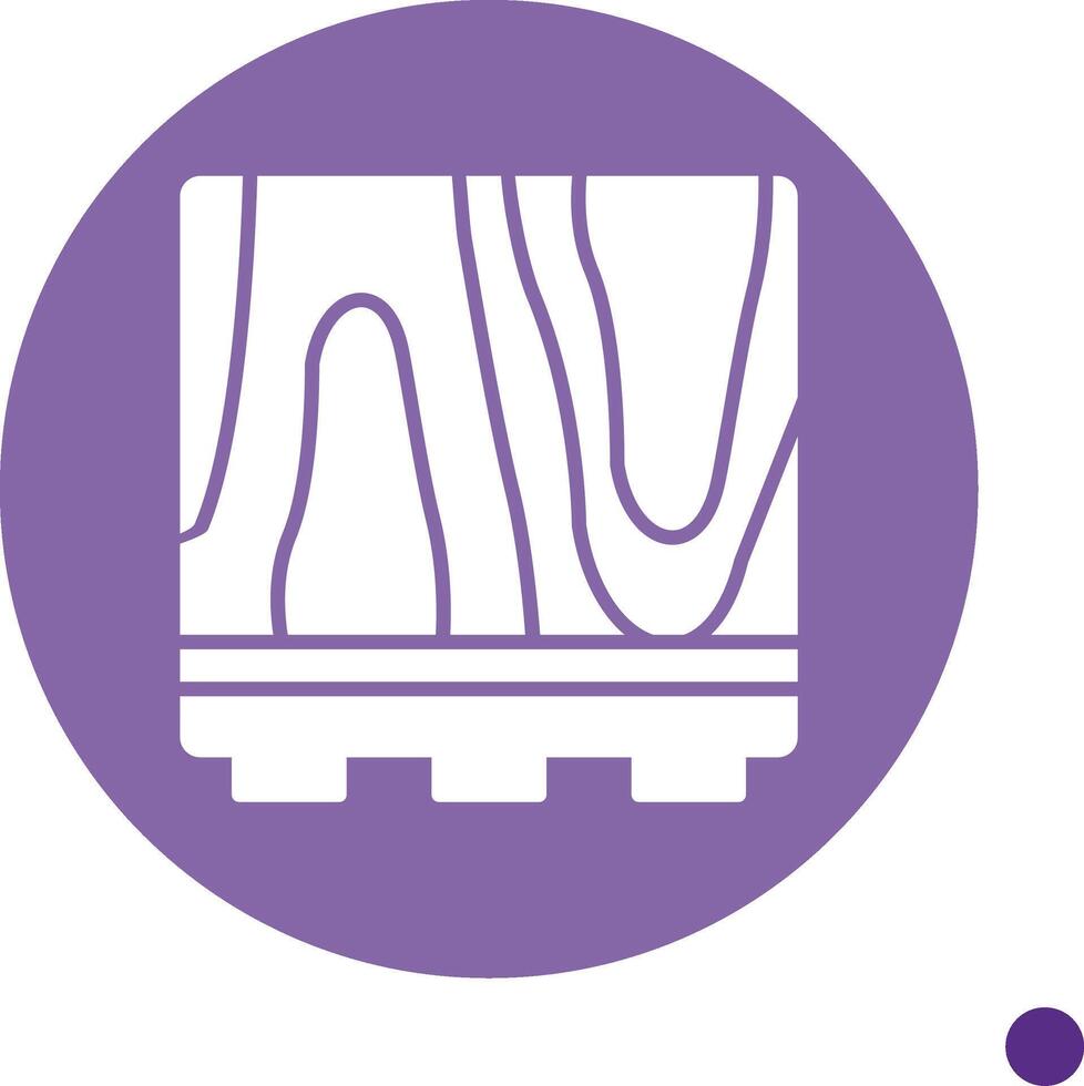 Floor Long Shadow Circle Icon vector