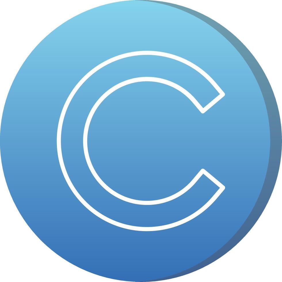 Small c Icon vector