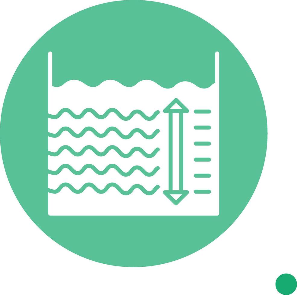 Depth Long Shadow Circle Icon vector