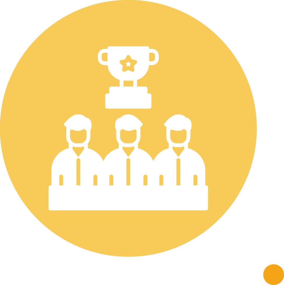 Celebrate Long Shadow Circle Icon vector