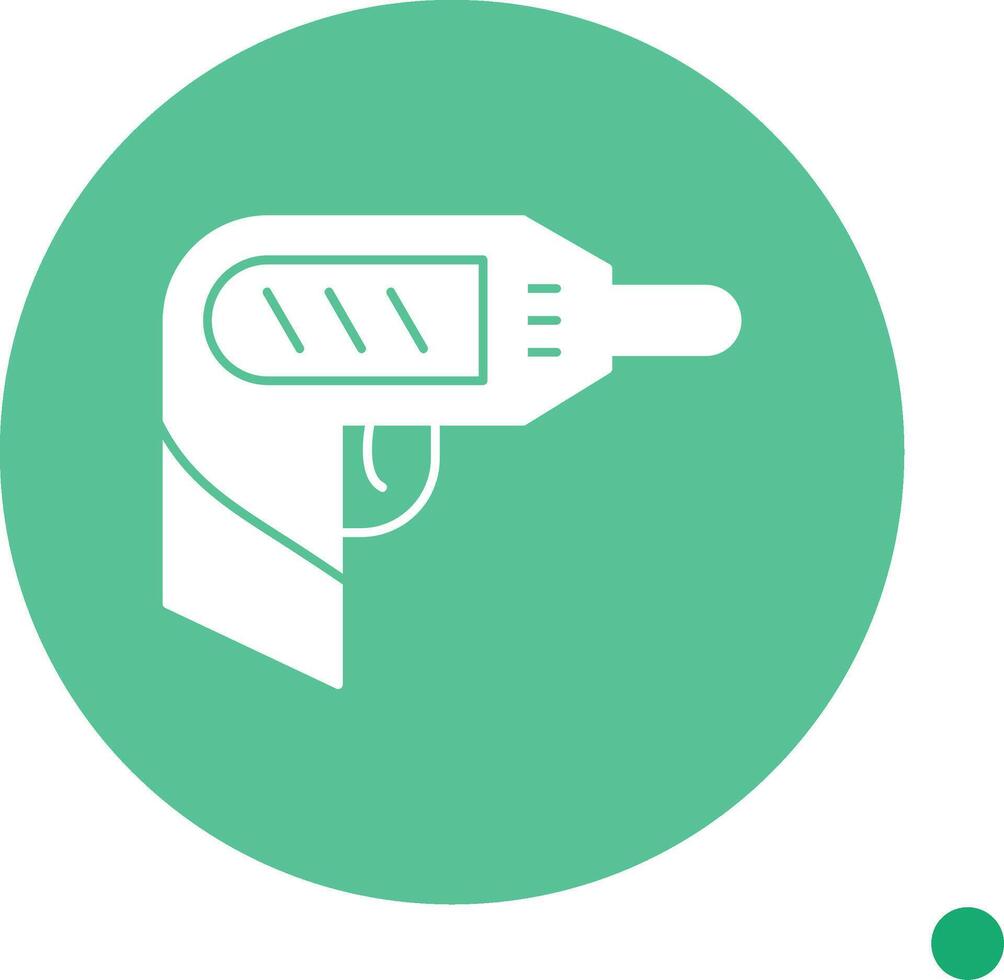 Screwdriver Long Shadow Circle Icon vector