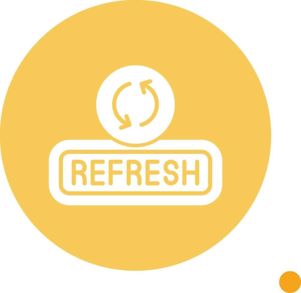 Refresh Long Shadow Circle Icon vector