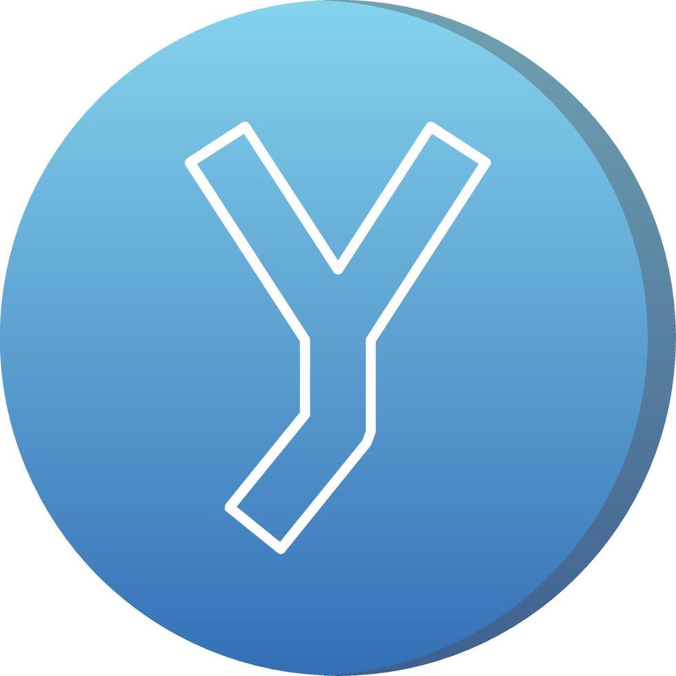 Small y Icon vector