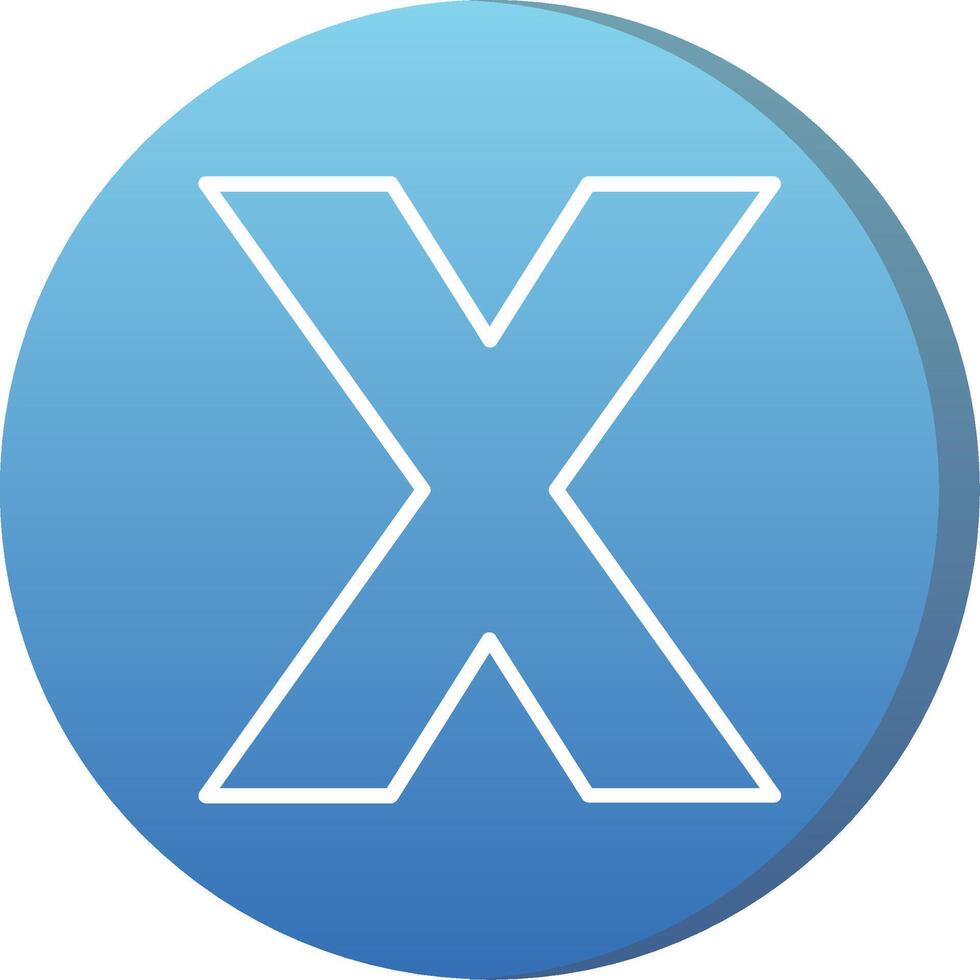 Small x Icon vector