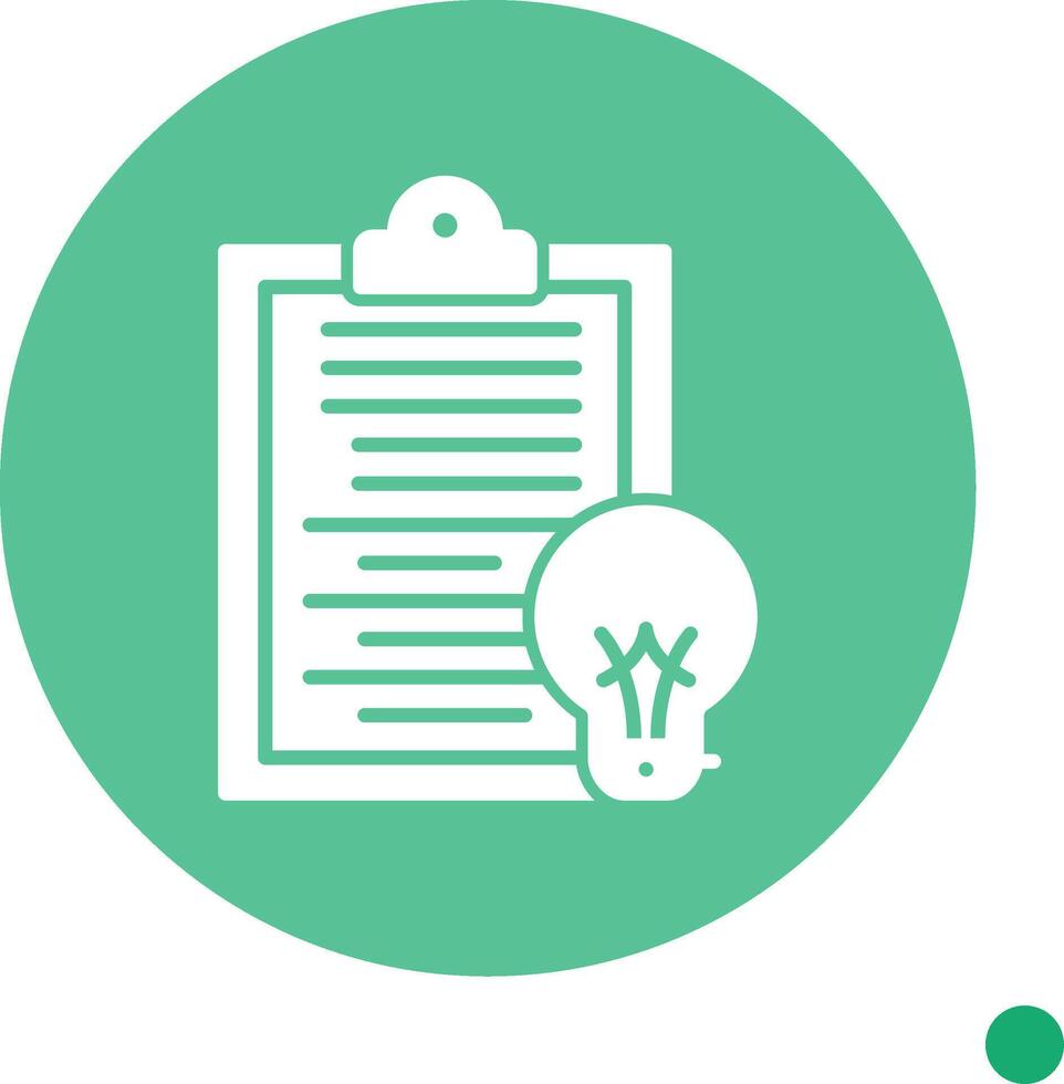 Summary Long Shadow Circle Icon vector
