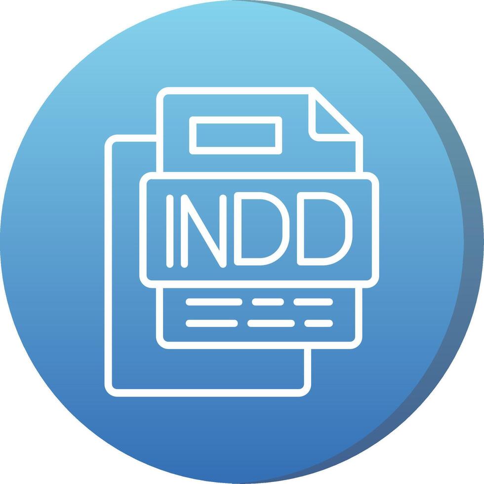 Indd File Long Shadow Circle Icon vector