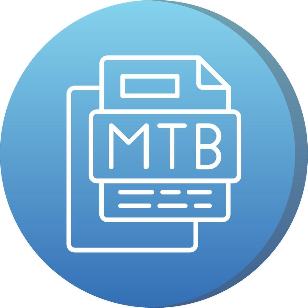 Mtb File Long Shadow Circle Icon vector
