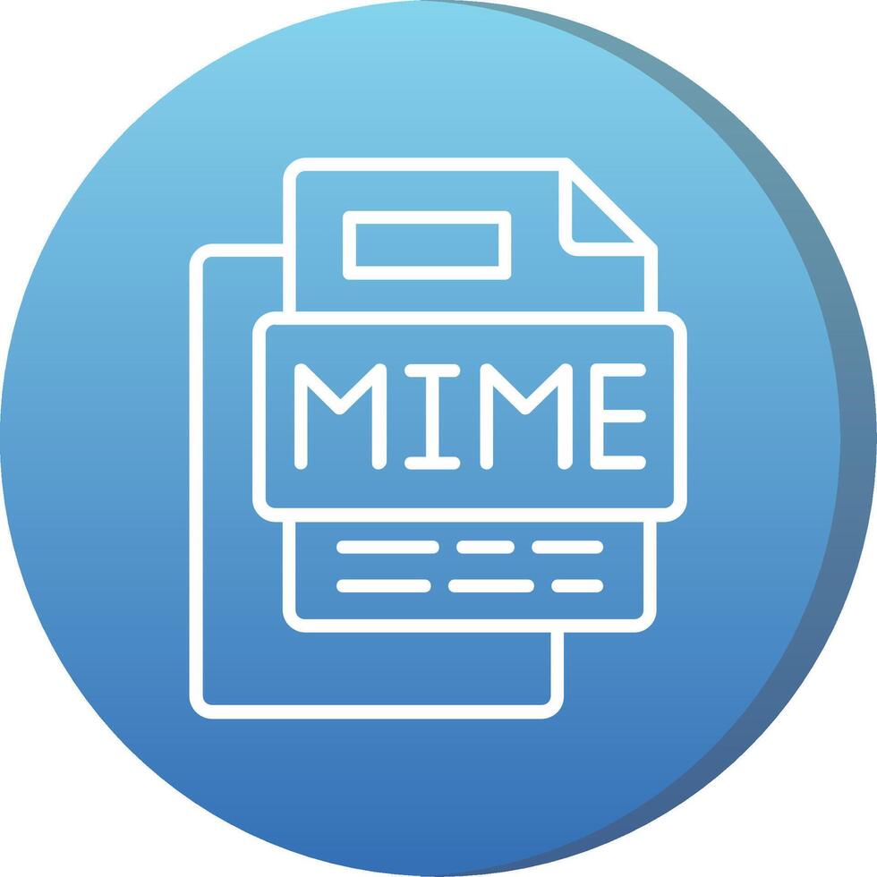 Mime File Long Shadow Circle Icon vector