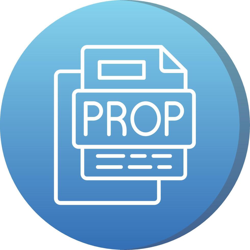 Prop File Long Shadow Circle Icon vector