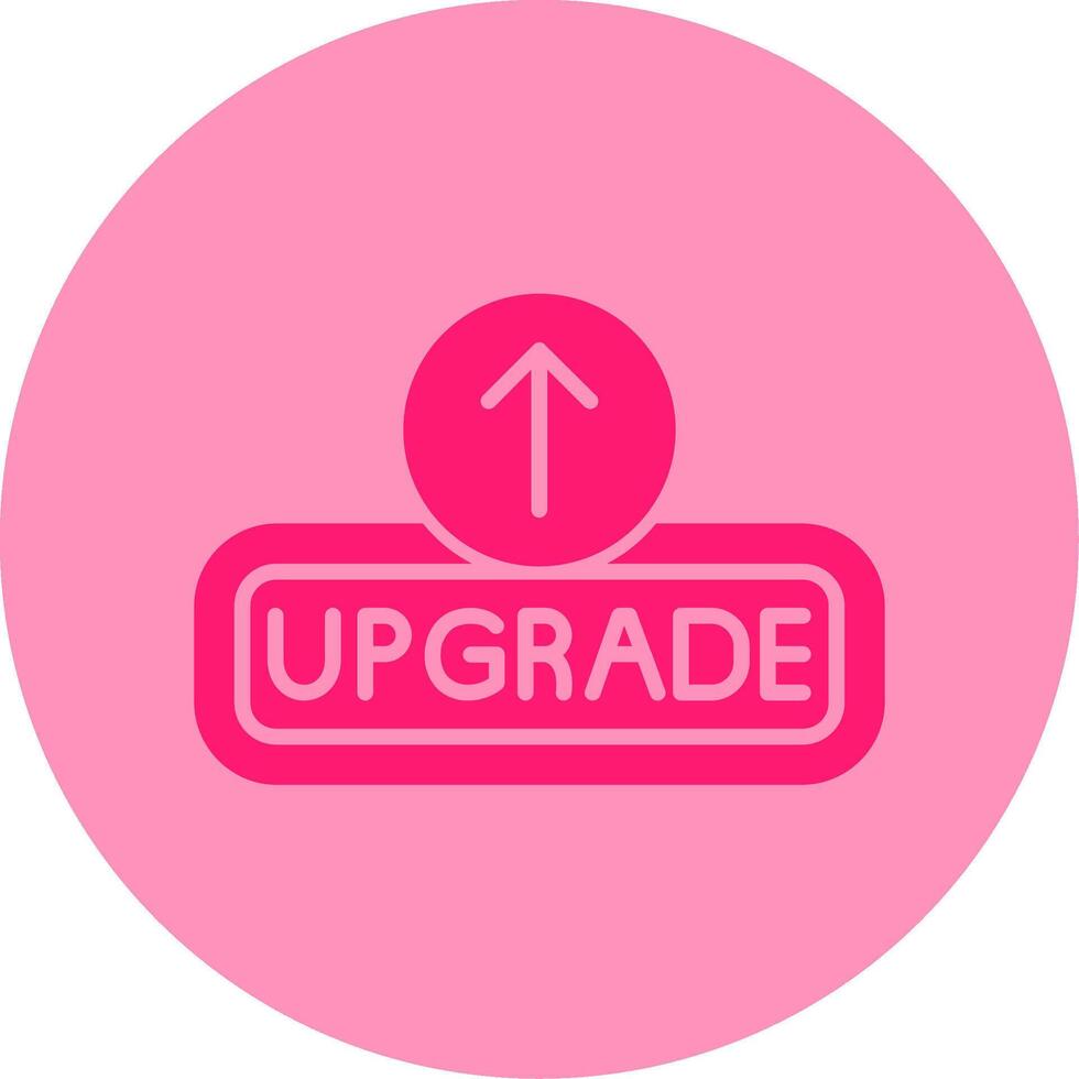 Upgrade Dual Tone Circle Icon vector