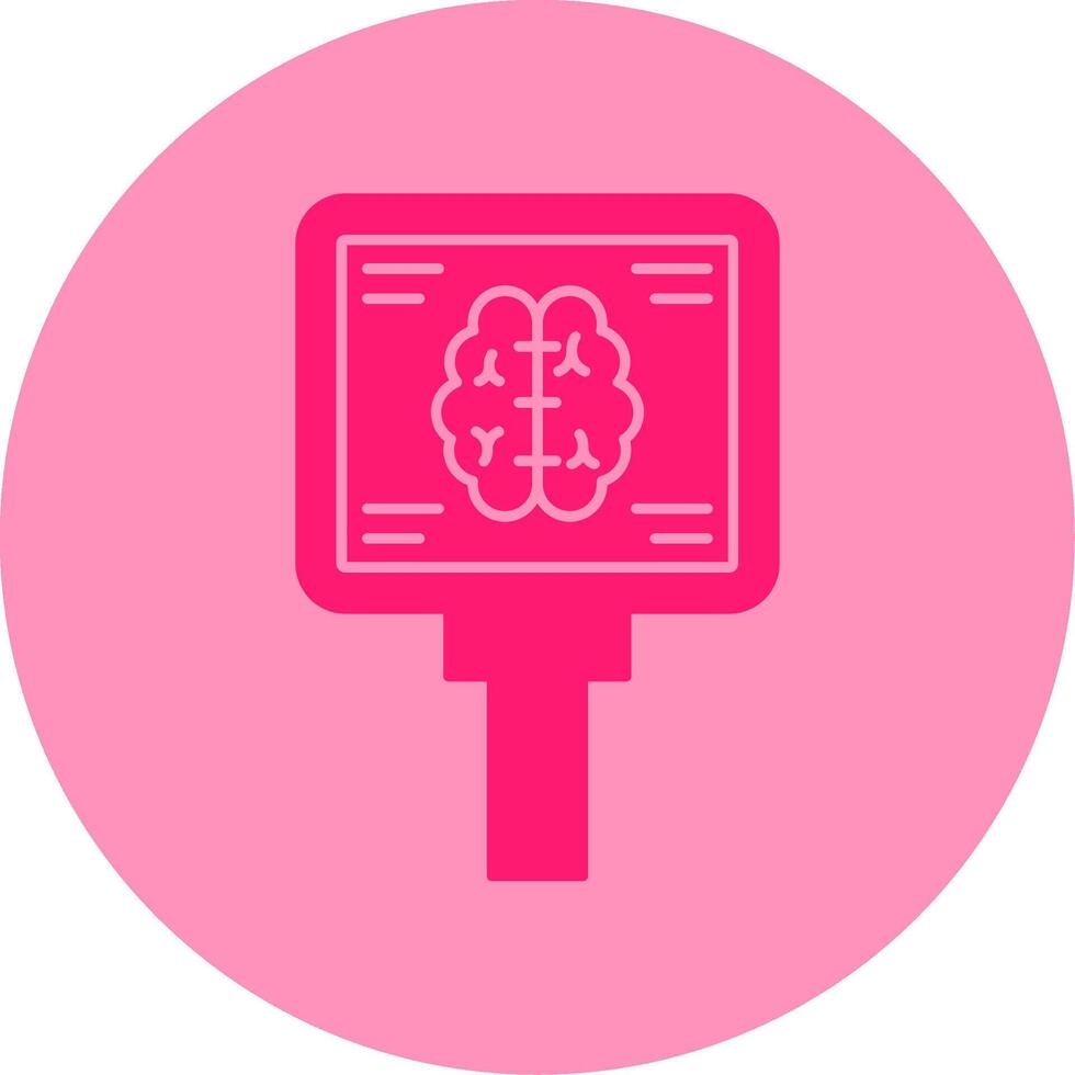 Mri Dual Tone Circle Icon vector
