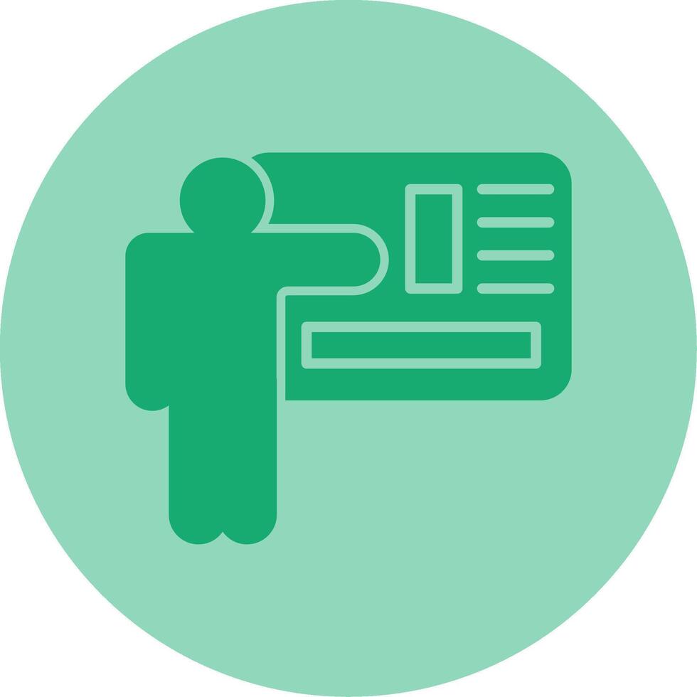 Training Dual Tone Circle Icon vector