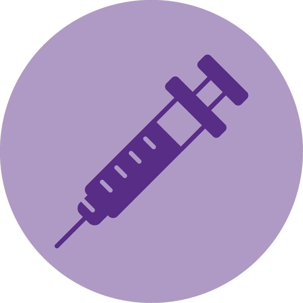 Injection Dual Tone Circle Icon vector