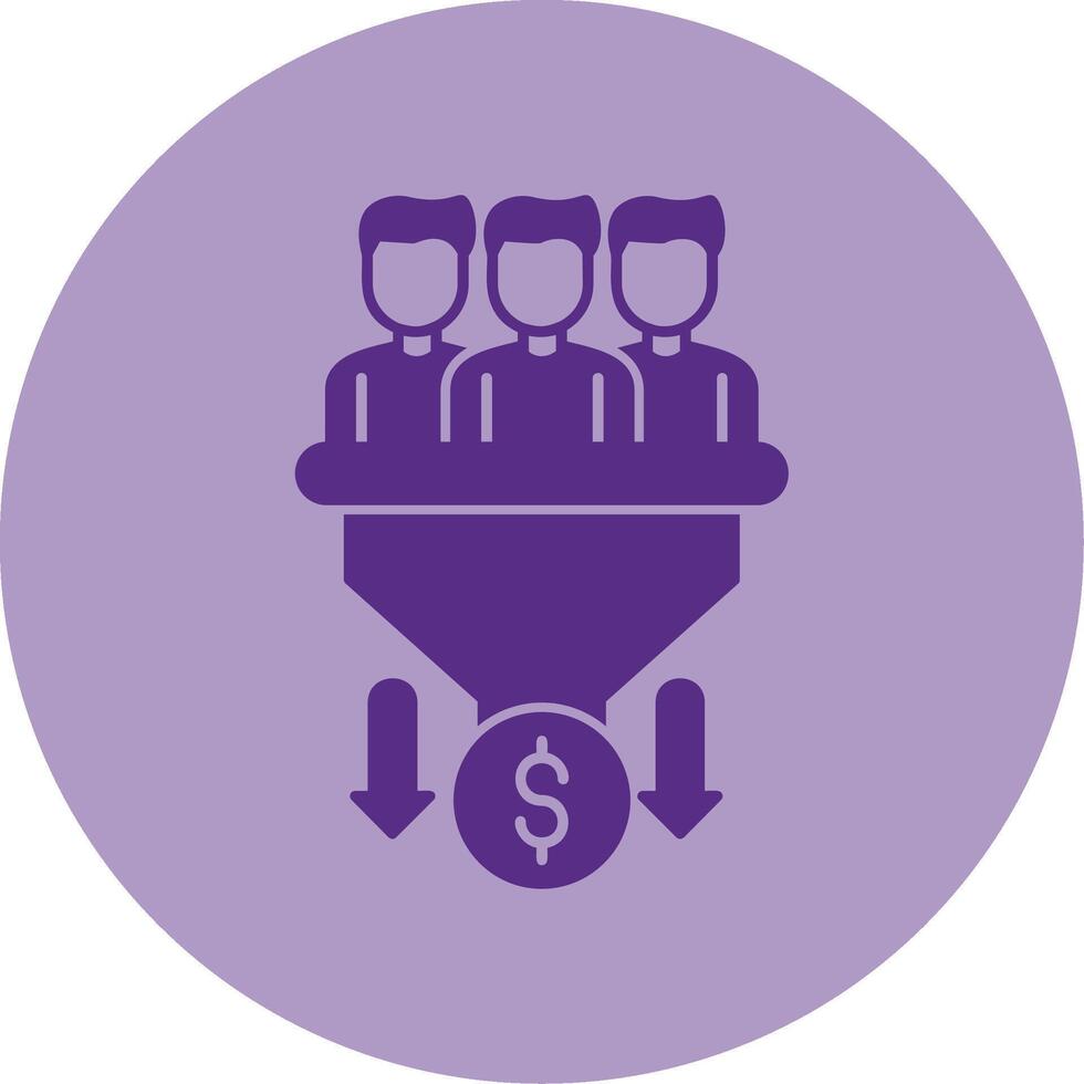 Sales PipeDual Tone Circle Dual Tone Circle Icon vector