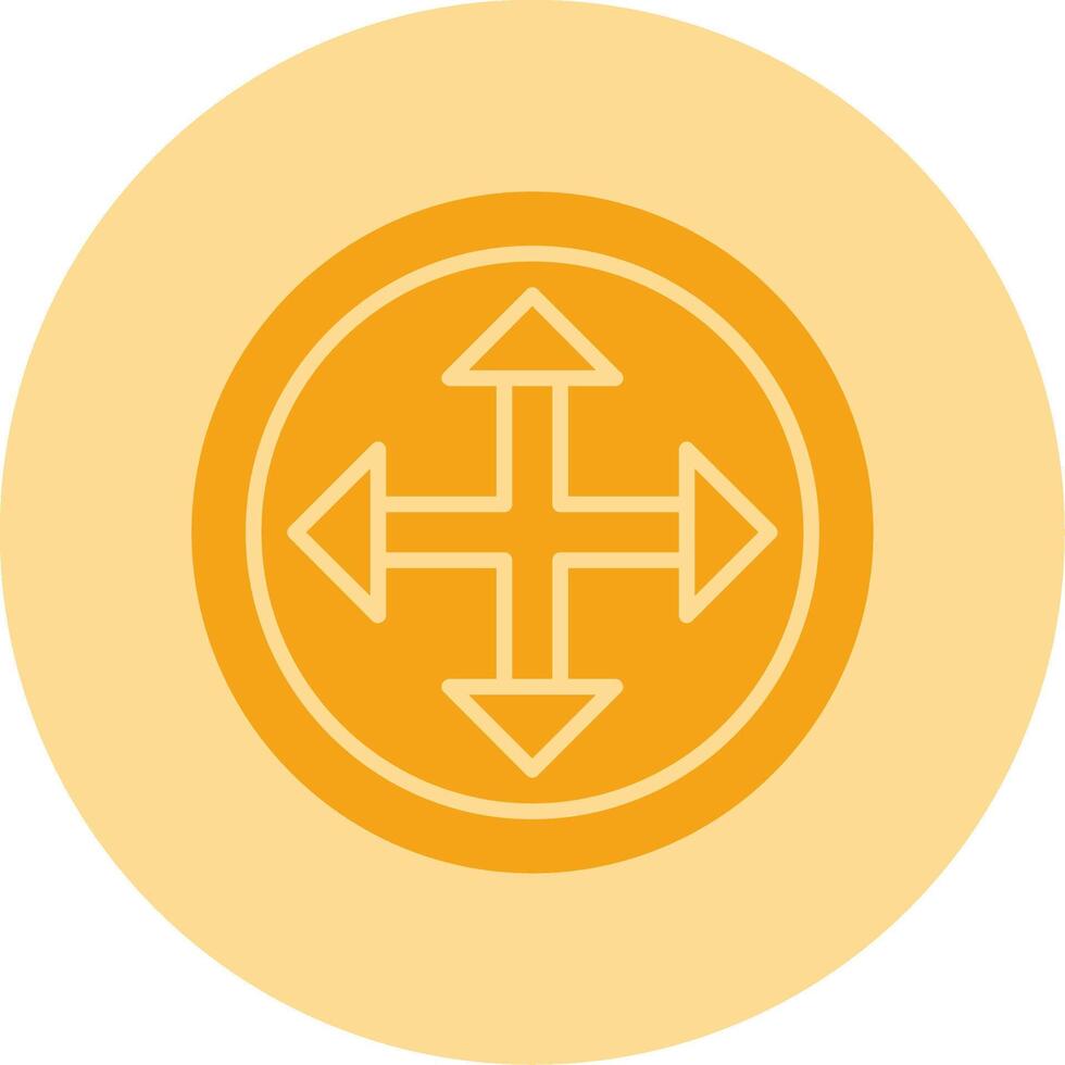 Arrow Dual Tone Circle Icon vector
