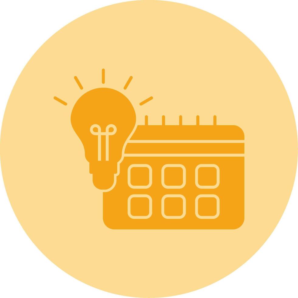 Day To Day Learning Dual Tone Circle Icon vector