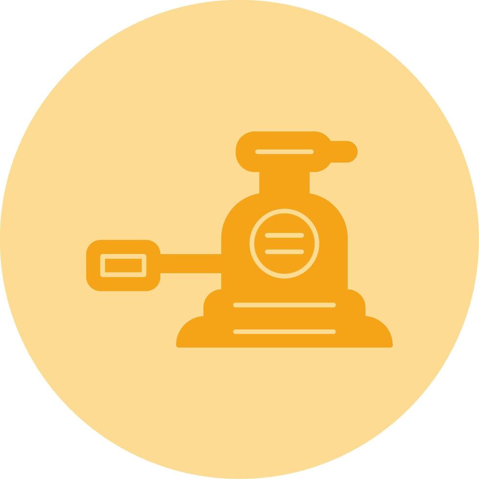 Orbital Sander Dual Tone Circle Icon vector