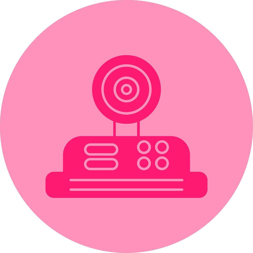 Camera Dual Tone Circle Icon vector