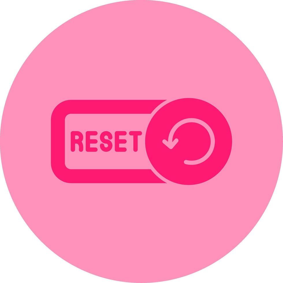 Reset Dual Tone Circle Icon vector