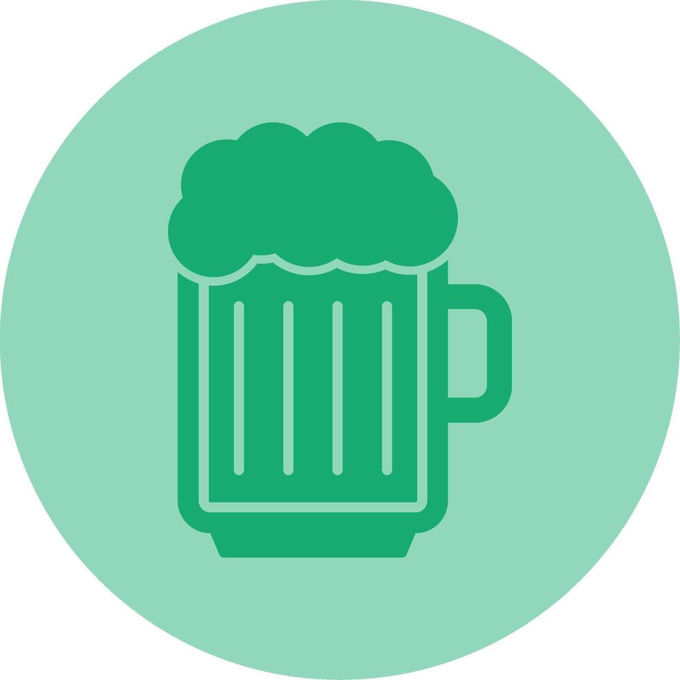 Beer Jar Dual Tone Circle Icon vector