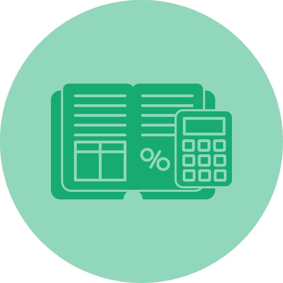 Profit Division Dual Tone Circle Icon vector