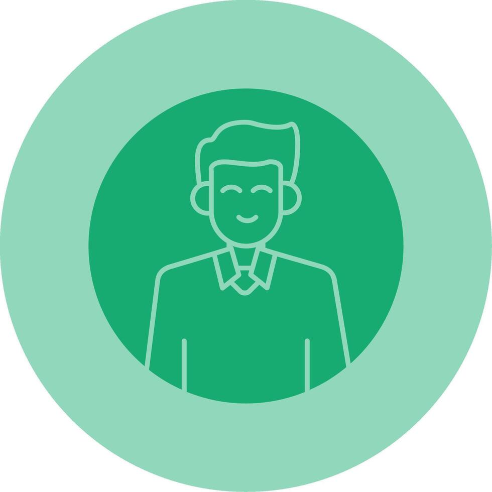 User Profile Picture Dual Tone Circle Icon vector