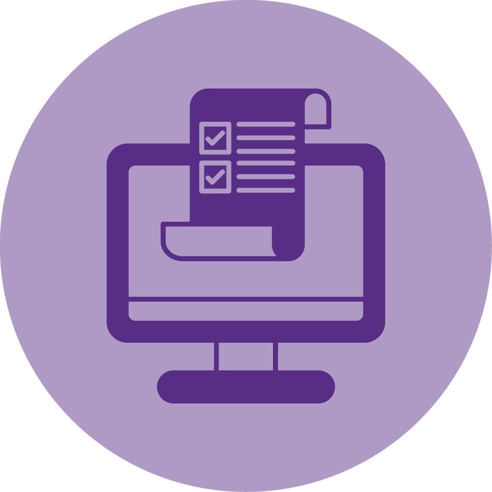 Brief Dual Tone Circle Icon vector