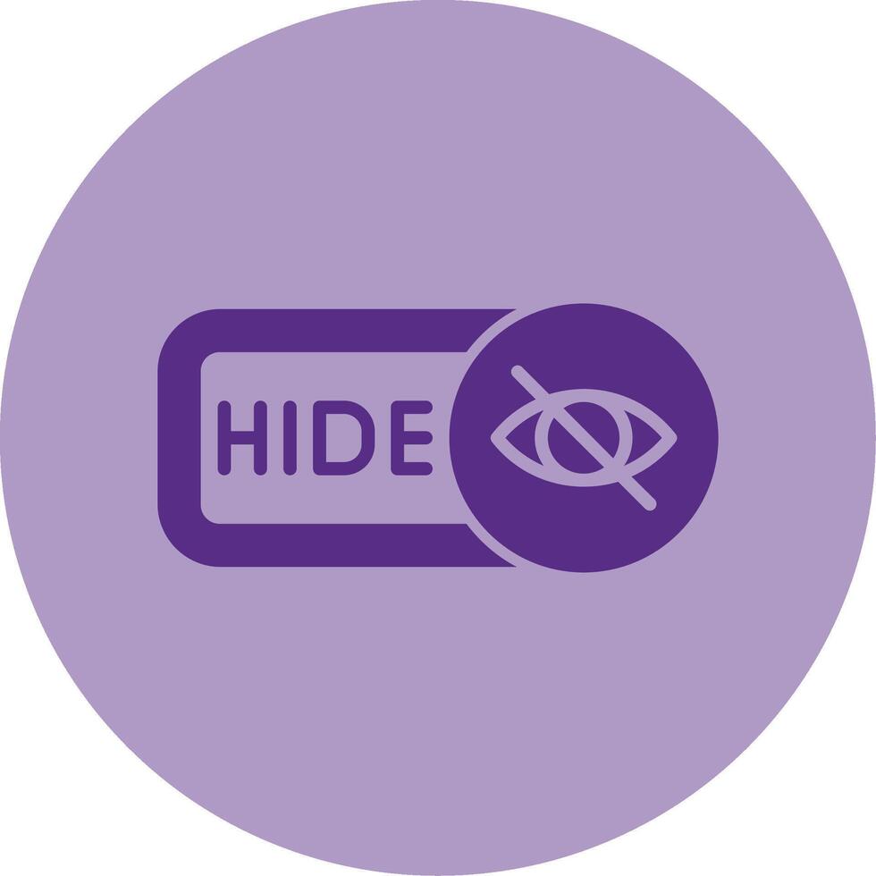 Hide Dual Tone Circle Icon vector