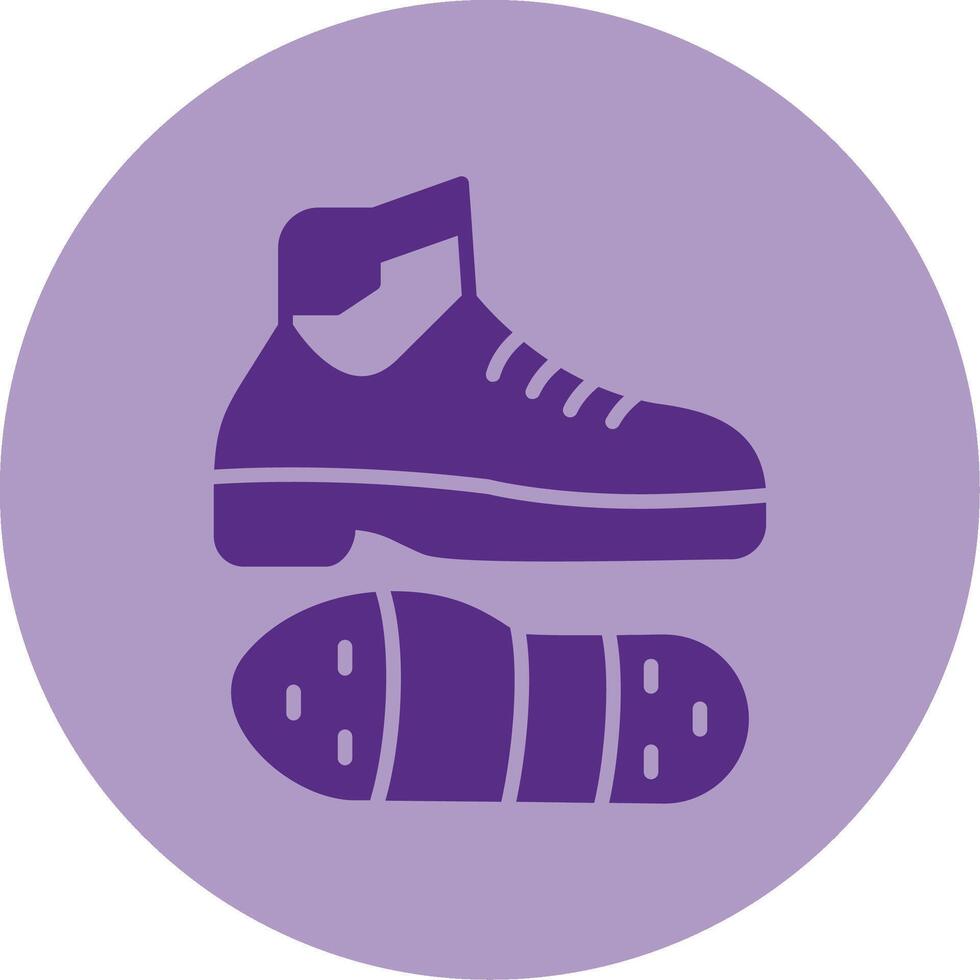 Tap Shoes Dual Tone Circle Icon vector