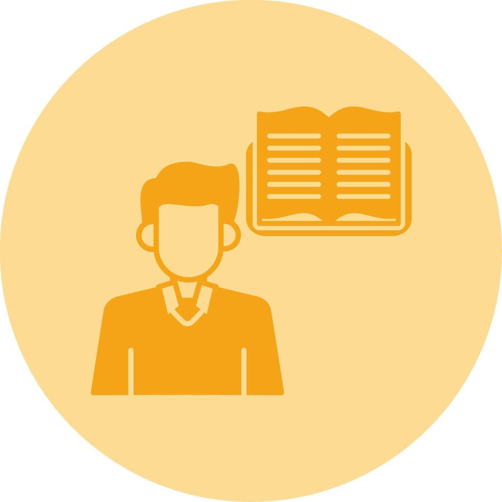 Lifelong Learning Dual Tone Circle Icon vector