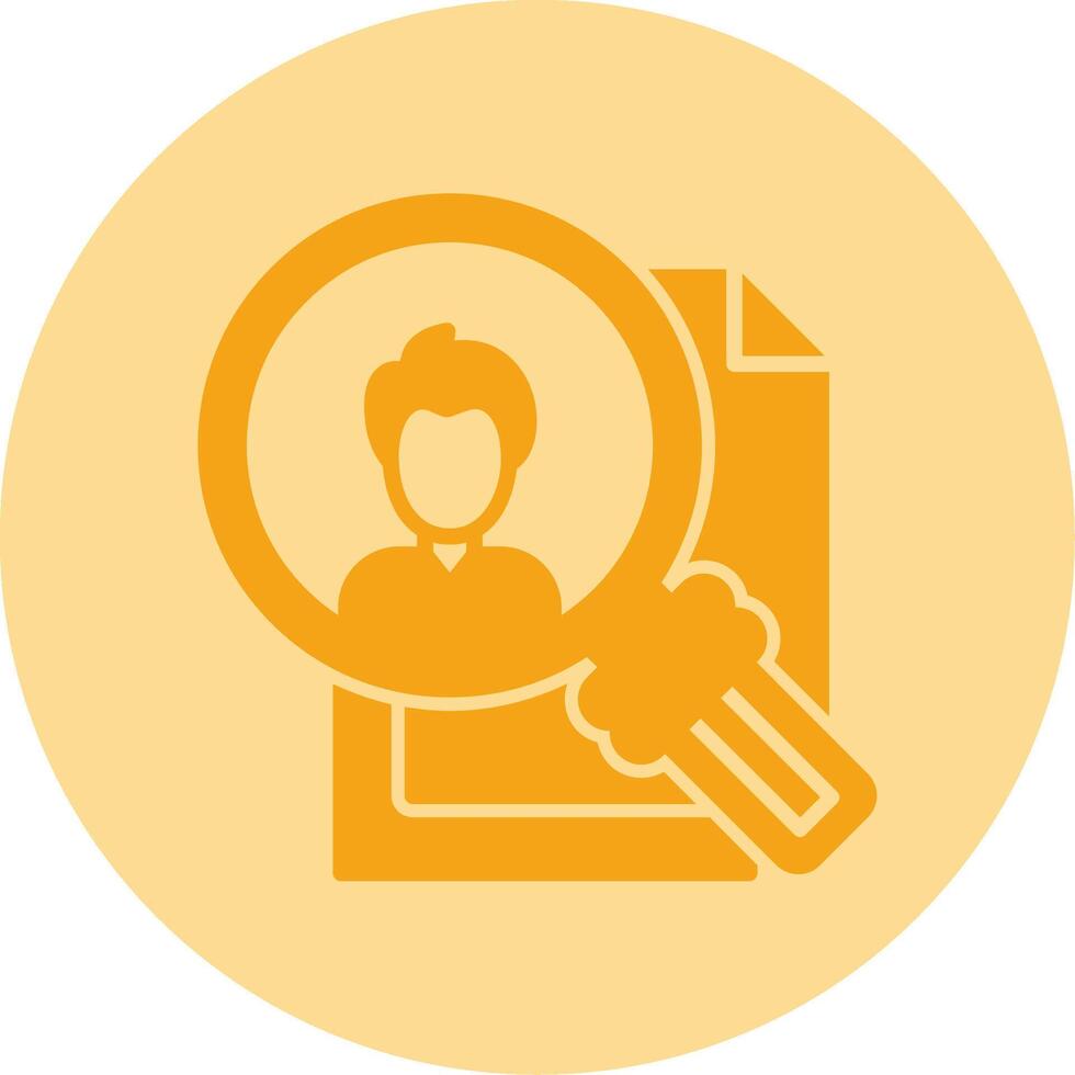 Search Employee Dual Tone Circle Icon vector