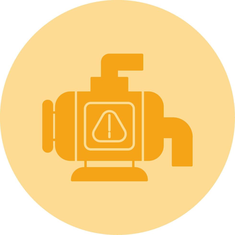 Water Pump Dual Tone Circle Icon vector