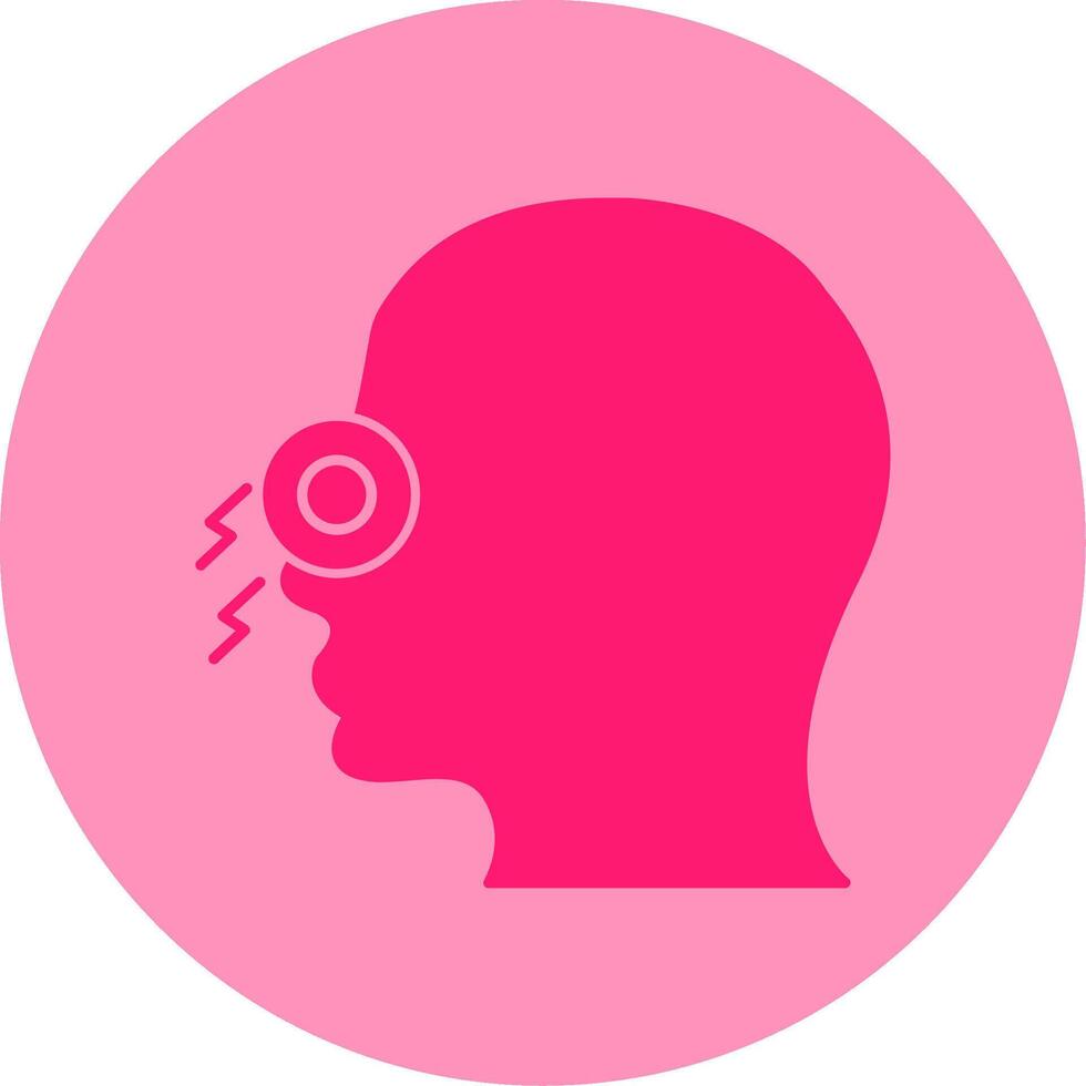 Congestion Dual Tone Circle Icon vector