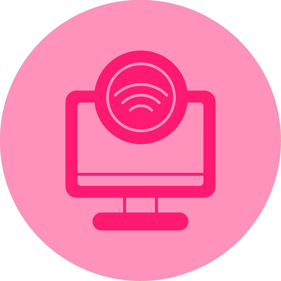 Internet Access Dual Tone Circle Icon vector