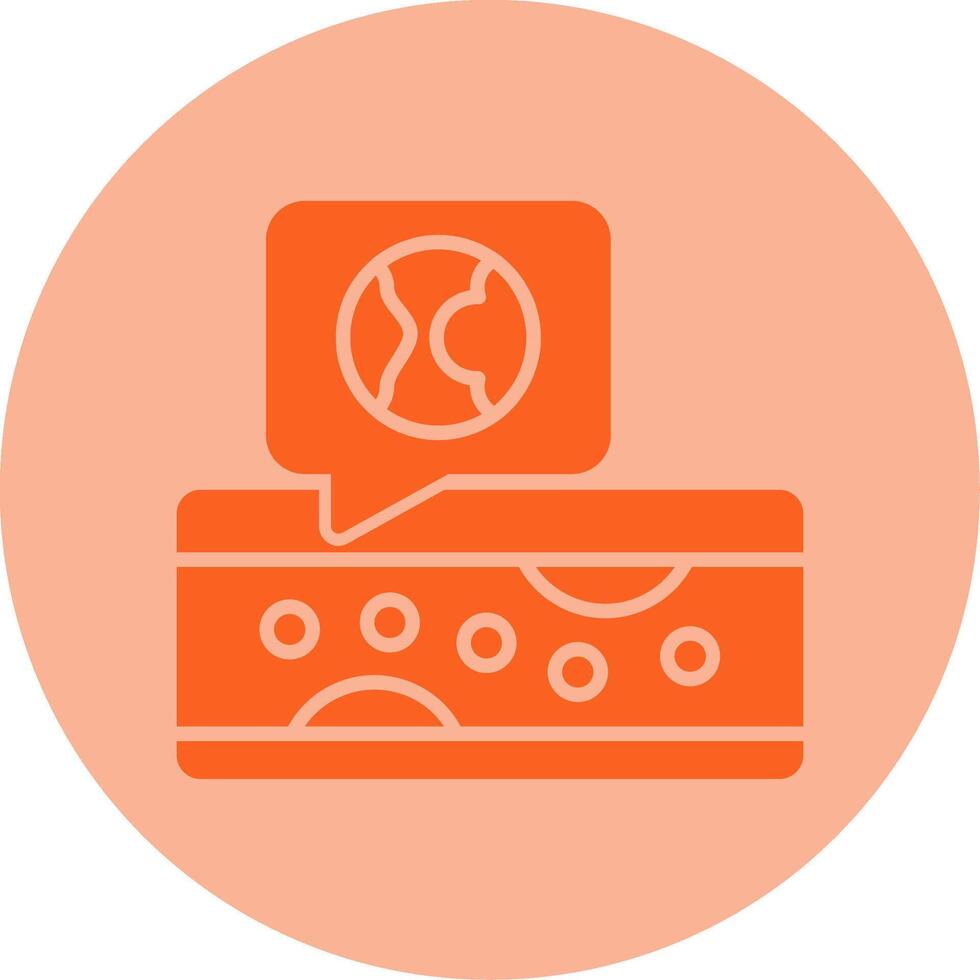 Atherosclerosis Dual Tone Circle Icon vector