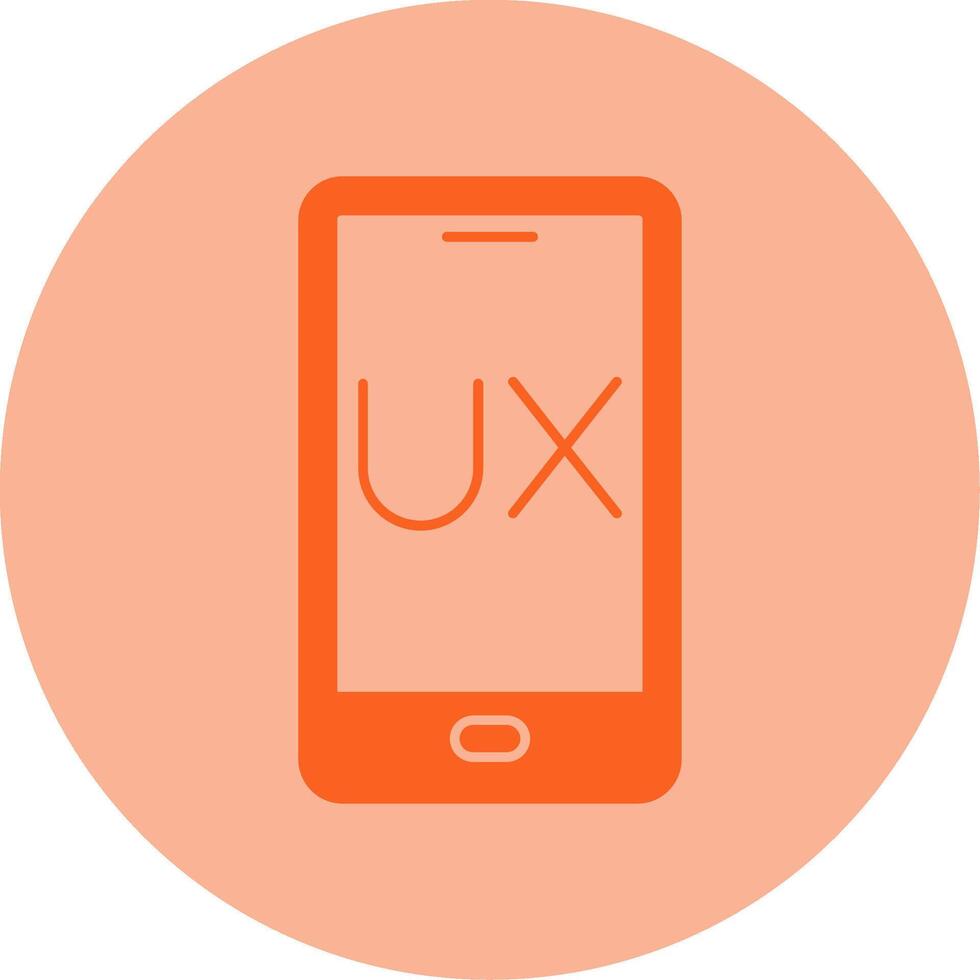 Ux Design Dual Tone Circle Icon vector