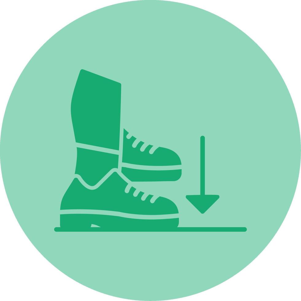 Stamp Dual Tone Circle Icon vector