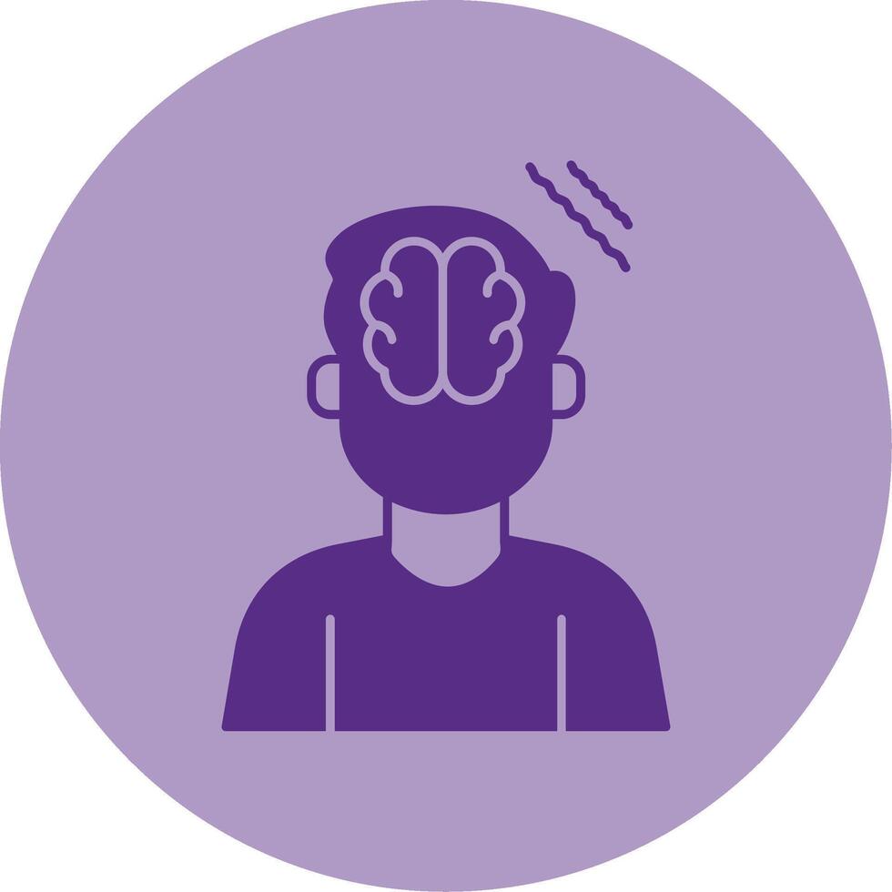 Parkinson Dual Tone Circle Icon vector