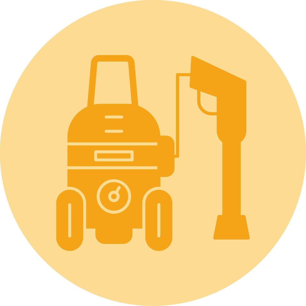Power Wash Dual Tone Circle Icon vector
